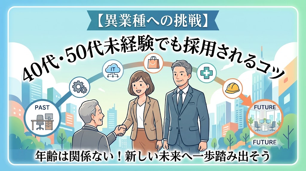 【異業種への挑戦】40代50代未経験でも採用される職種と、求められる「ポータブルスキル」