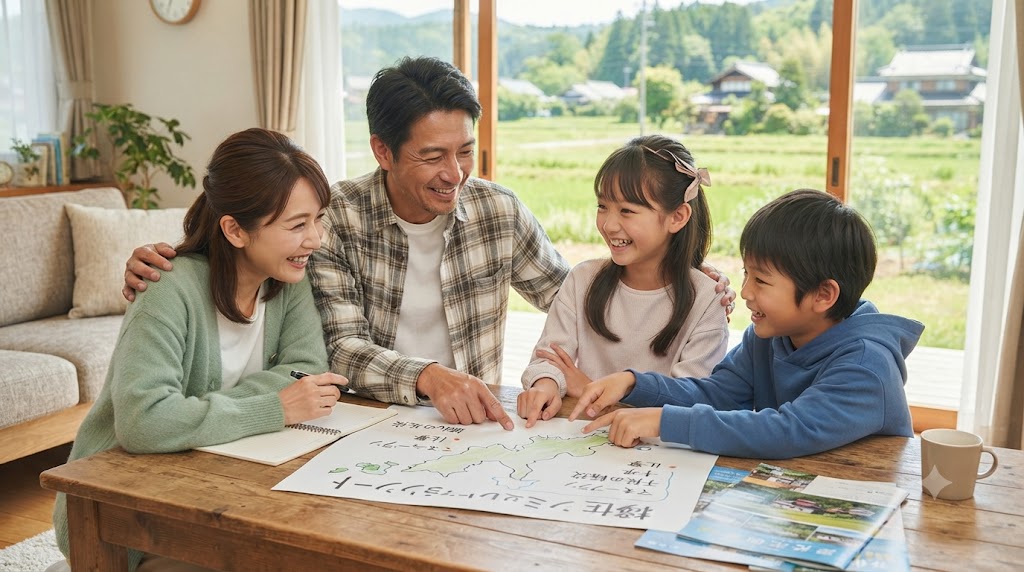 地方移住と家族の説得！配偶者や子供と合意を作る秘策