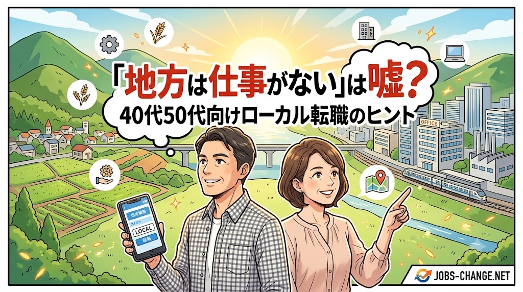 「地方は仕事がない」は嘘？40代50代向けローカル求人の隠れた宝庫と探し方