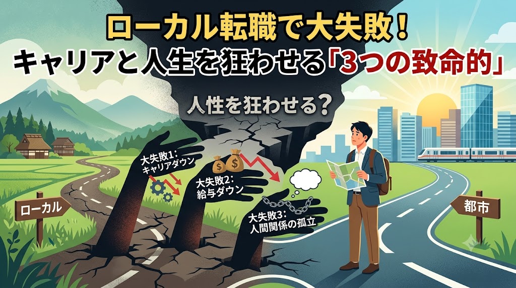ローカル転職で人生を狂わせる？3つの致命的な失敗パターン