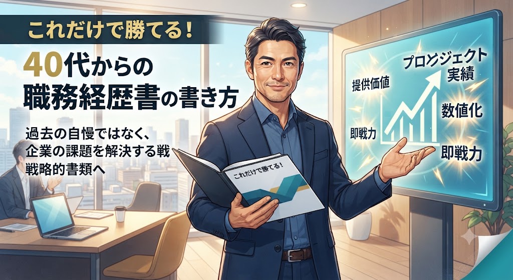 これだけで勝てる！40代からの職務経歴書の書き方